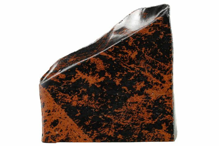 Polished Mahogany Obsidian Section - Mexico #153506